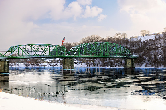 Citizens Bridge in Snow.