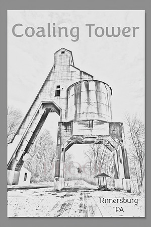 Coaling Tower Rimersburg Poster