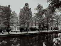 Amsterdam Canal Monochrome